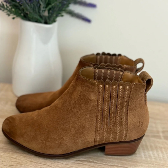 Jack Rogers Liddy Waterproof Suede Block Heel Booties size 7 - Picture 1 of 8